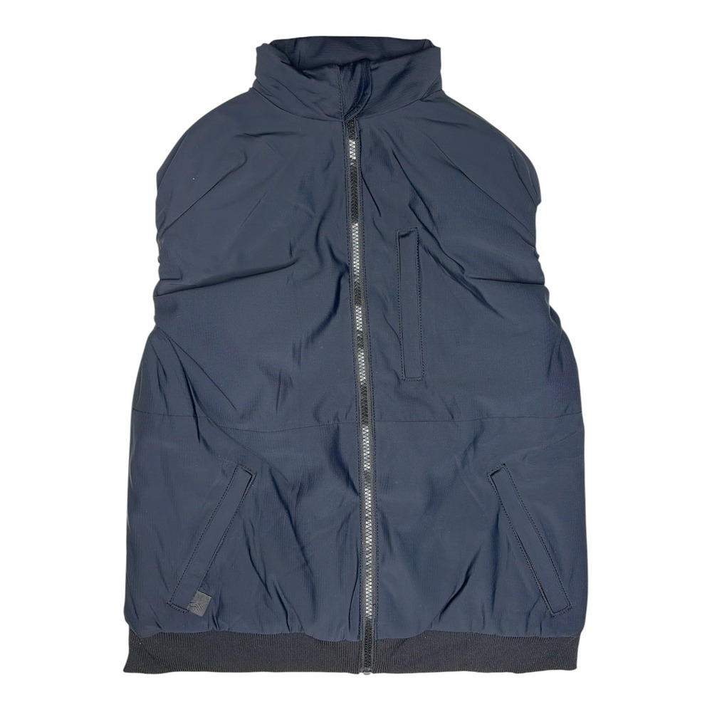 Ultracor Womens Navy Blue Full Zip Mock Neck Padded Puffer Vest Size 2 RN 144271
